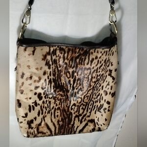 Garnet Hill Animal Print Shoulder Bag